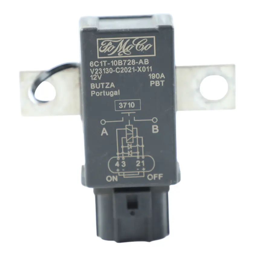 Ford Transit Mk7 Battery Crash Disconnection Control Relay - SKU 6C1T-10B728-AB - Part number 6C1T-10B728-AB