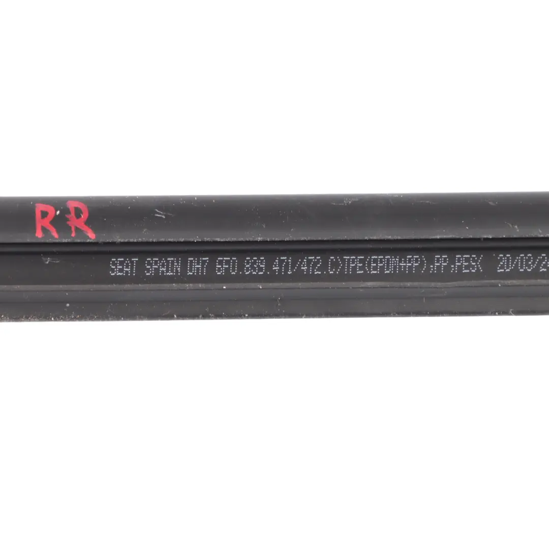 Mk5 5Dr Door Window Inner Seal Gasket Rear Right O/S to Seat Ibiza with Part number 6F0839472C Seat Ibiza Mk5 5Dr Door Window Inner Seal Gasket Rear Right O/S - SKU 6F0839472C - Part number 6F0839472C