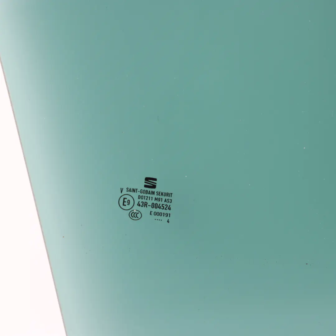 Mk5 5Dr Door Window Glass Tinted AS3 Rear Right O/S to Seat Ibiza with Part number 6F0845026C Seat Ibiza Mk5 5Dr Door Window Glass Tinted AS3 Rear Right O/S - SKU 6F0845026C - Part number 6F0845026C