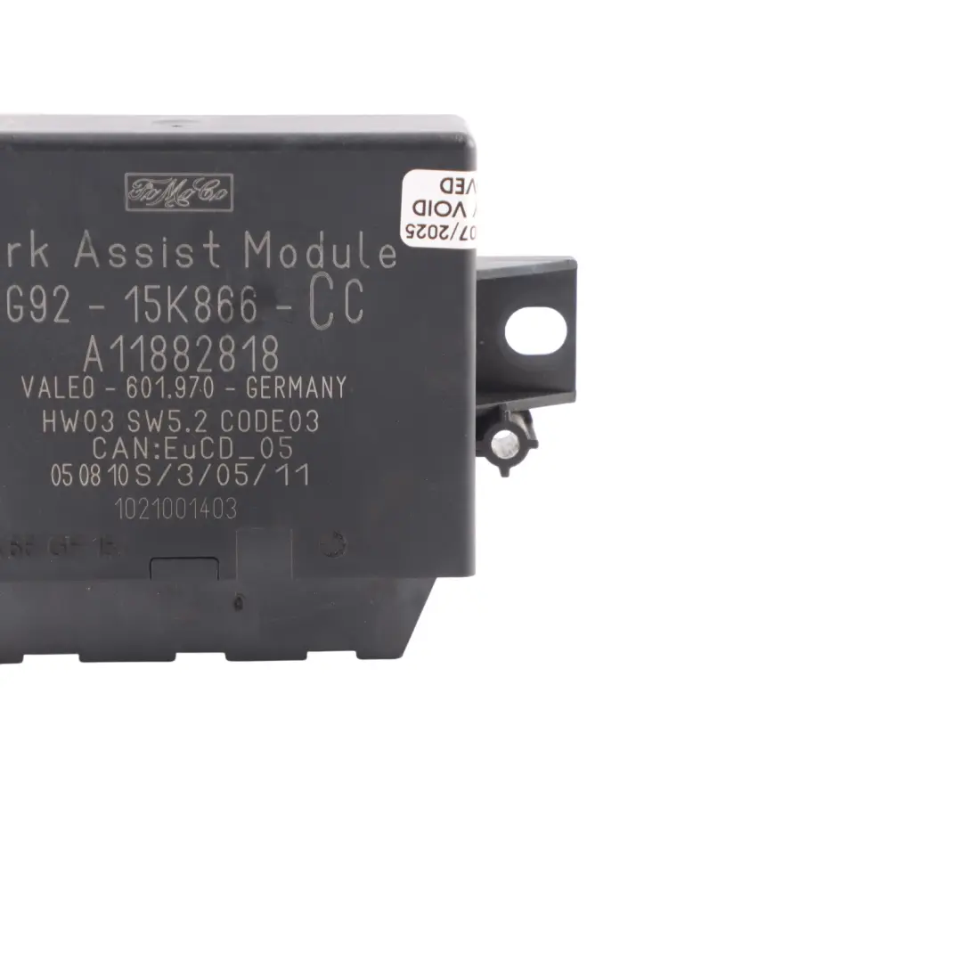 PDC Module Unit Control ECU to Ford Transit Mk7 Park Assist with Part number 6G9215K866CC Ford Transit Mk7 Park Assist PDC Module Unit Control ECU - SKU 6G9215K866CC - Part number 6G9215K866CC