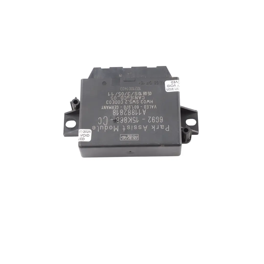 PDC Module Unit Control ECU to Ford Transit Mk7 Park Assist with Part number 6G9215K866CC Ford Transit Mk7 Park Assist PDC Module Unit Control ECU - SKU 6G9215K866CC - Part number 6G9215K866CC