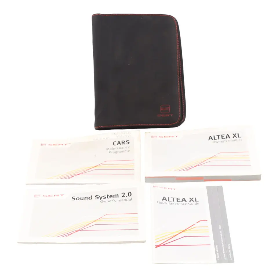 Seat Altea XL Owner's Handbook Service Booklet Case Pouch Wallet Set 6J0012720C