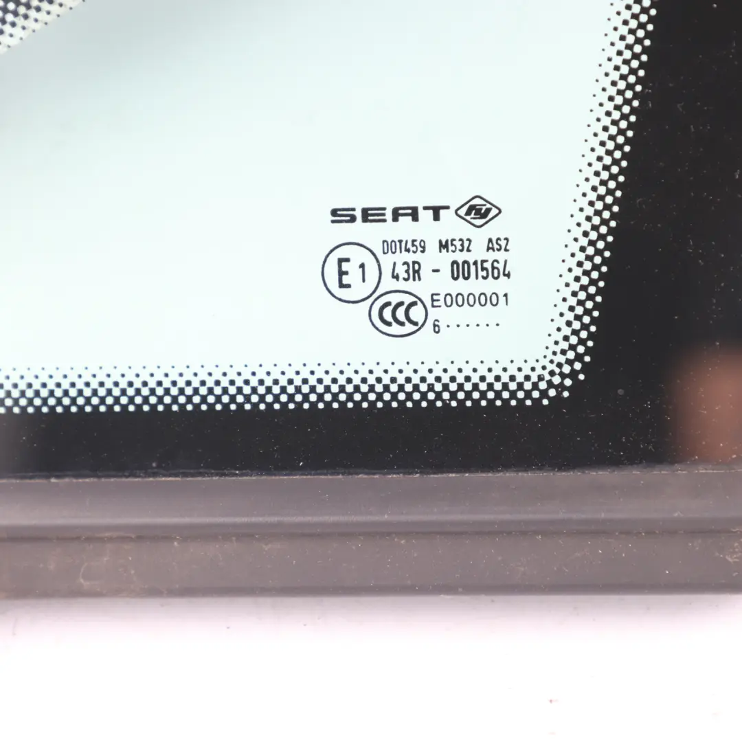 Seat Ibiza IV FR Front Quarter Triangle Glass Window AS2 Left N/S - SKU 6J0845411C - Part number 6J0845411C