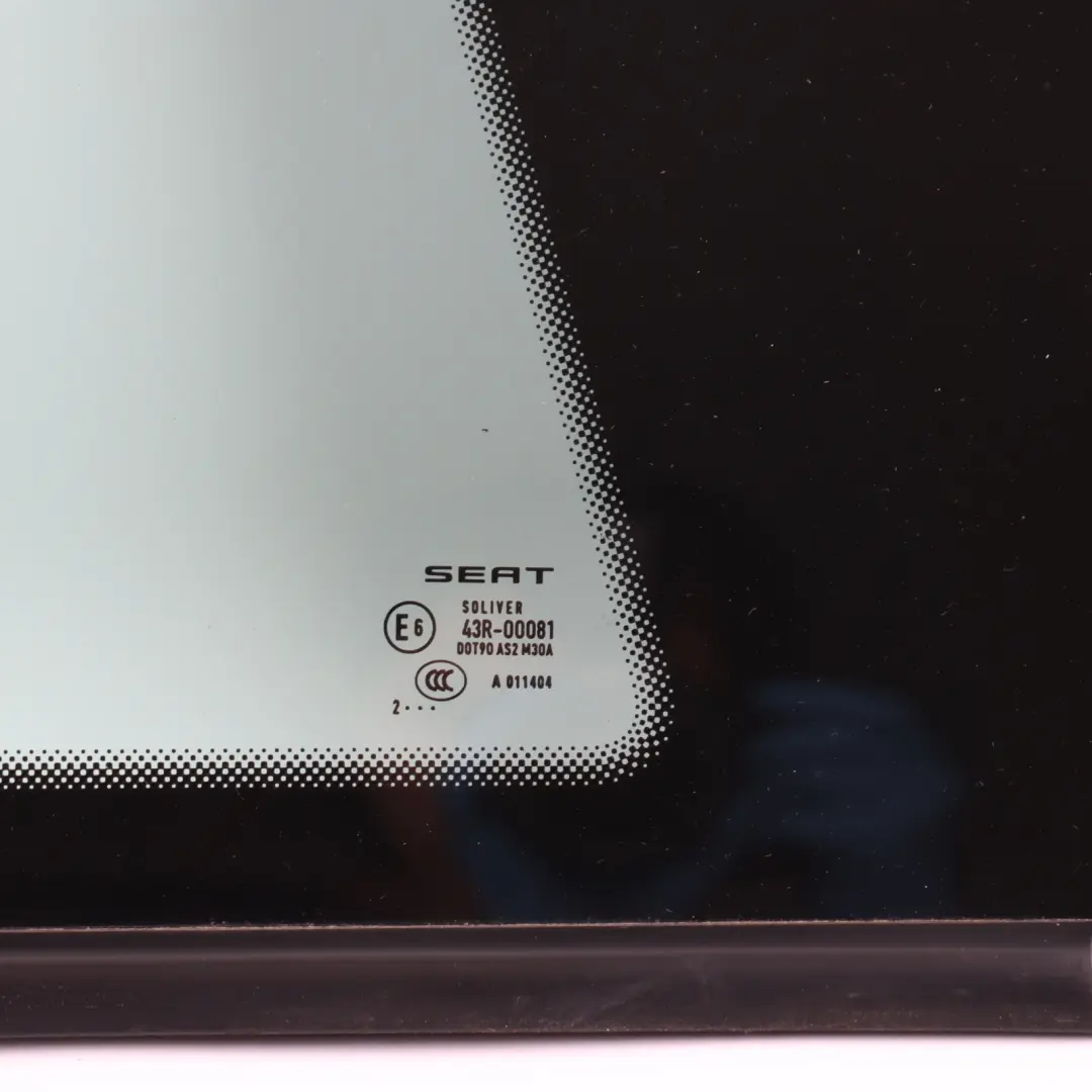 6J Window Glass Glazing Fixed AS2 3-Door Rear Right O/S to Seat Ibiza with Part number 6J3845042F Seat Ibiza 6J Window Glass Glazing Fixed AS2 3-Door Rear Right O/S - SKU 6J3845042F - Part number 6J3845042F