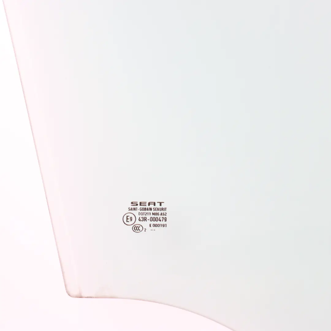 Seat Ibiza 6J Side Window Door Front Right O/S 3-Door Glass AS2 - SKU 6J3845202A - Part number 6J3845202A