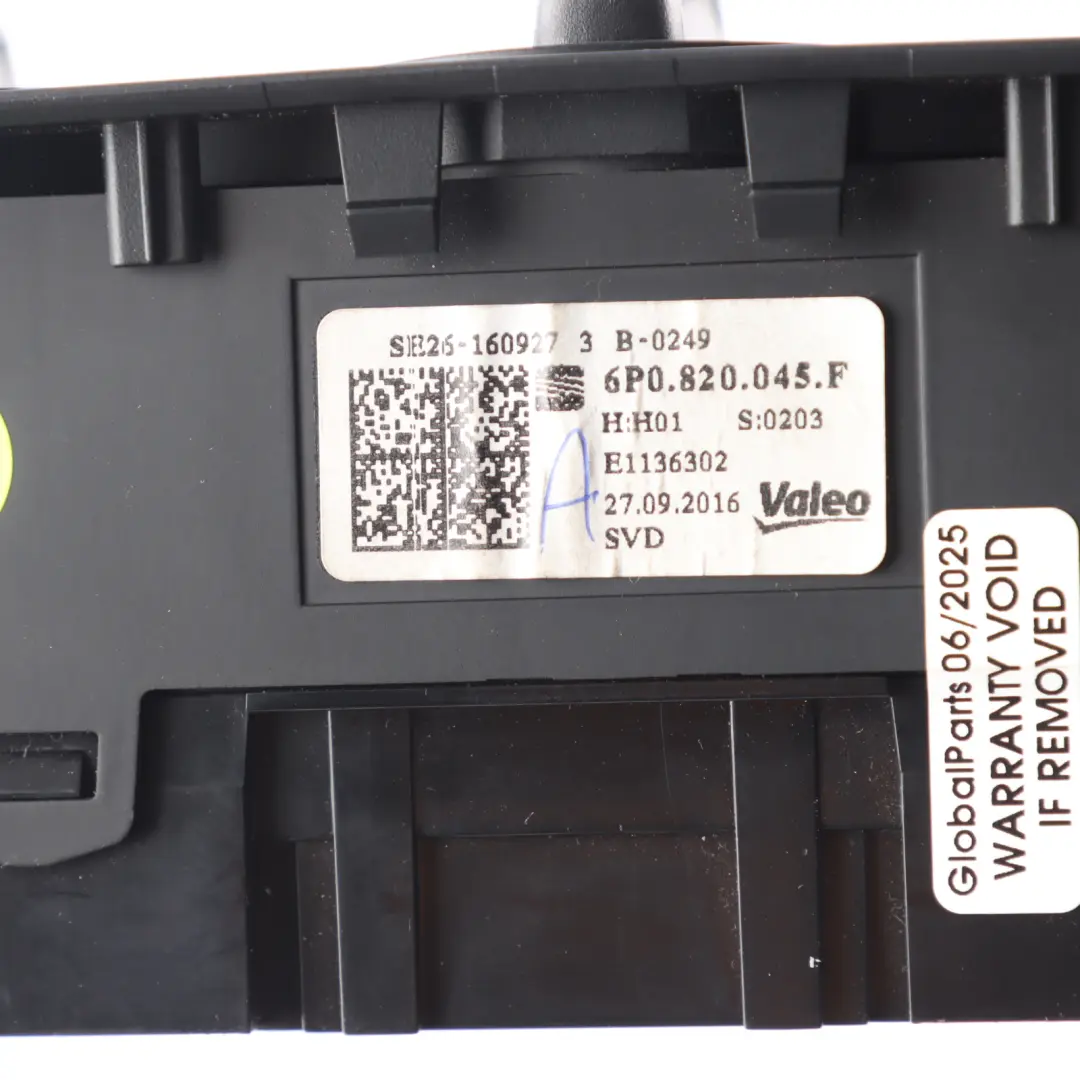 Seat Ibiza 6J Air Klima A/C Heizung Bedien Feld Schalter Einheit - SKU 6P0820045F - Teilenummer 6P0820045F