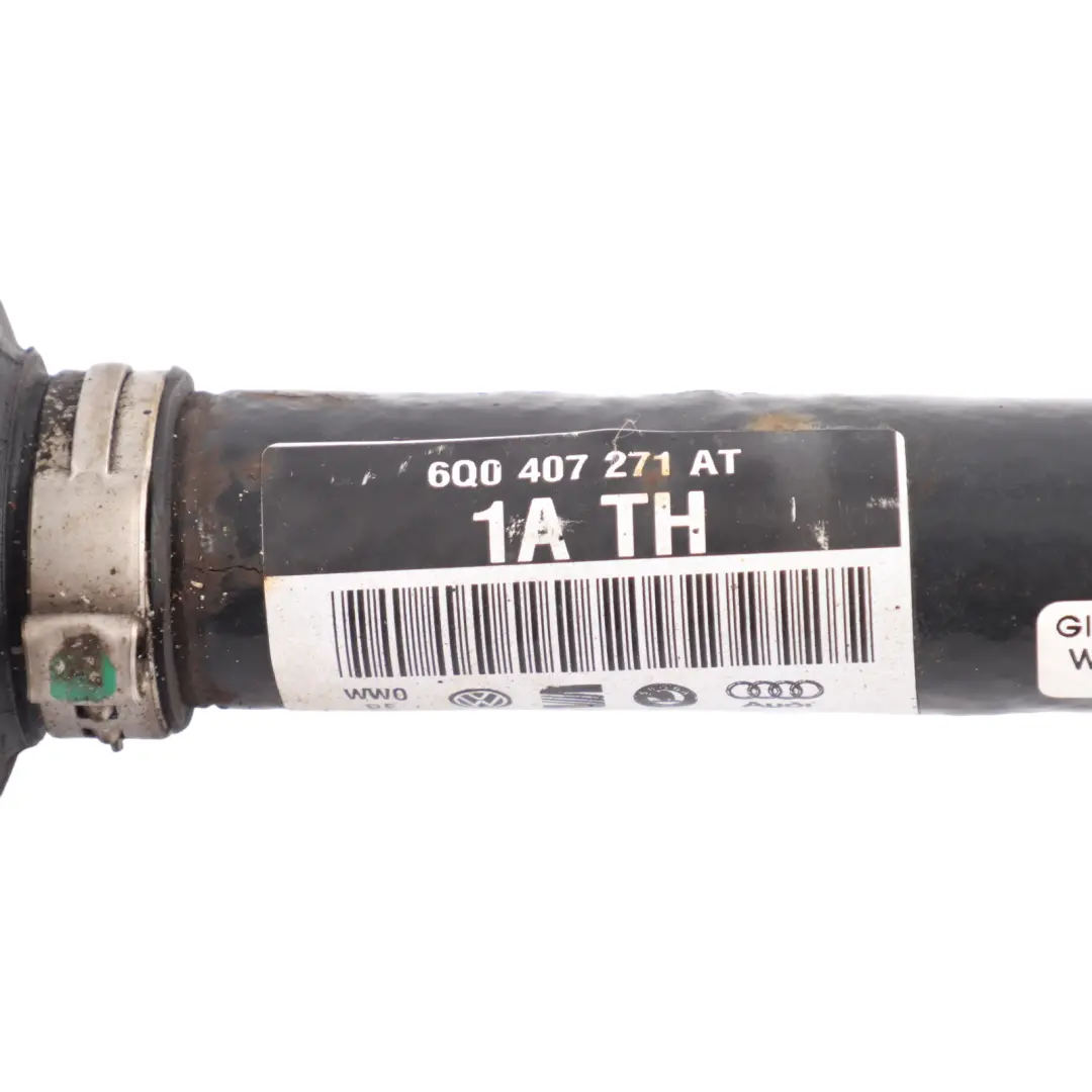 6Y Volkswagen Polo 9N Driveshaft Front Left N/S to Skoda Fabia with Part number 6Q0407271AT Skoda Fabia 6Y Volkswagen Polo 9N Driveshaft Front Left N/S - SKU 6Q0407271AT - Part number 6Q0407271AT
