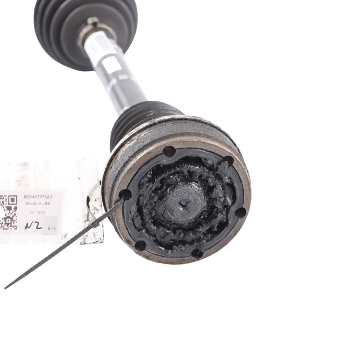 6Y Volkswagen Polo 9N Driveshaft Front Left N/S to Skoda Fabia with Part number 6Q0407271AT Skoda Fabia 6Y Volkswagen Polo 9N Driveshaft Front Left N/S - SKU 6Q0407271AT - Part number 6Q0407271AT