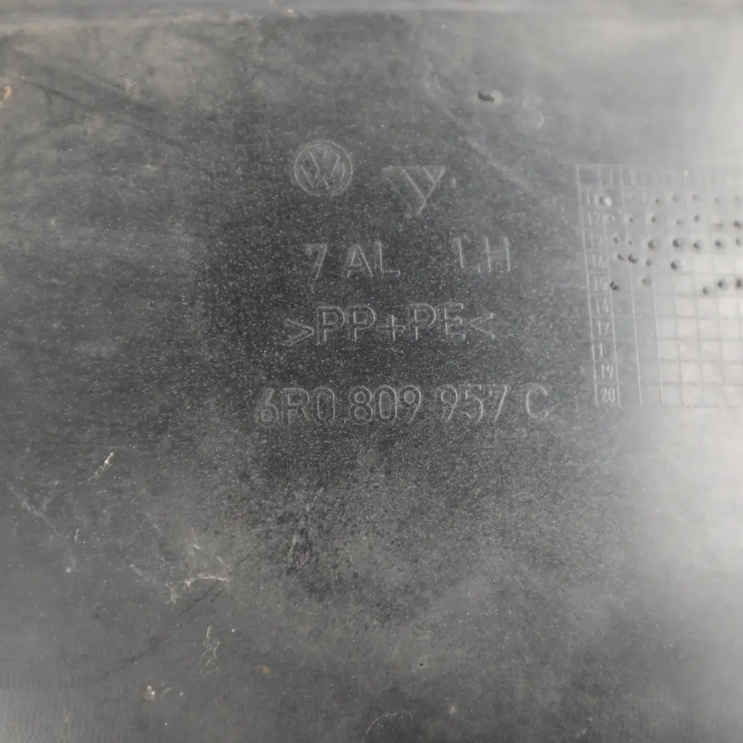 Arch Liner Splash Guard Front Left N/S to Volkswagen Polo 6R Wheel with Part number 6R0809957C Volkswagen Polo 6R Wheel Arch Liner Splash Guard Front Left N/S - SKU 6R0809957C - Part number 6R0809957C