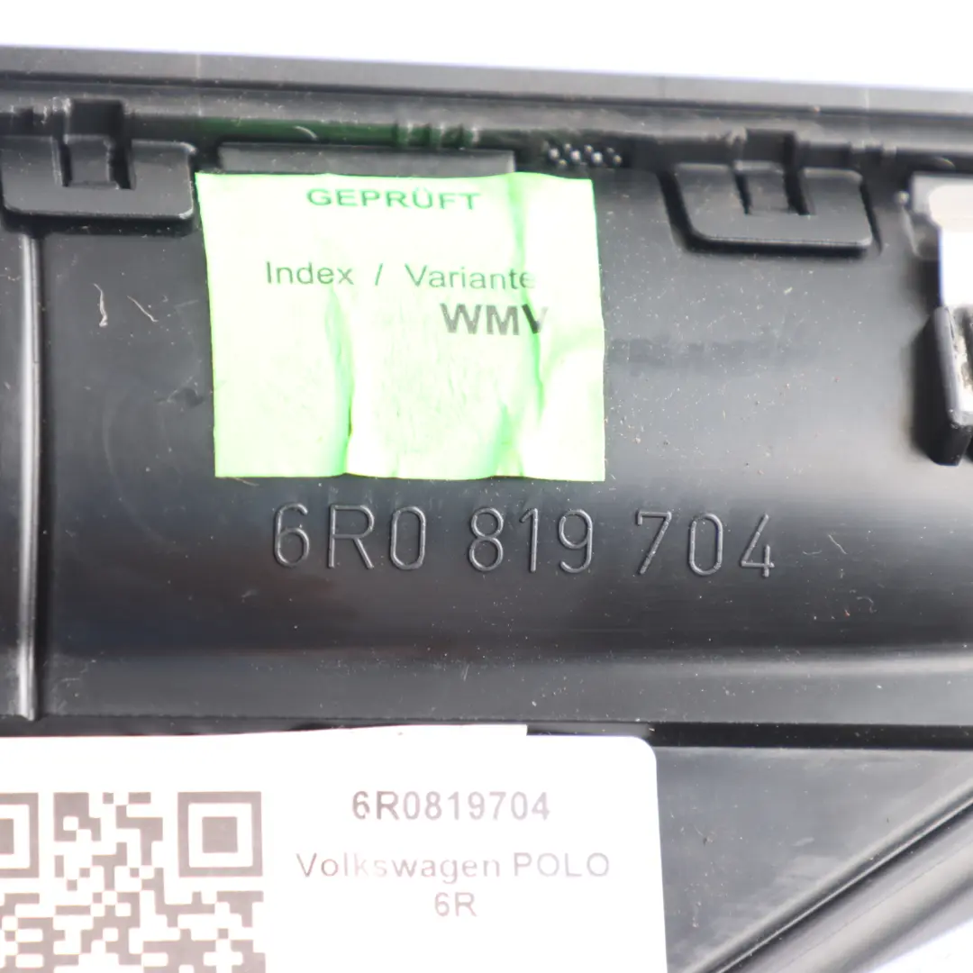 Mk5 V 6R Dashboard Air Vent Right O/S to Volkswagen Polo with Part number 6R0819704 Volkswagen Polo Mk5 V 6R Dashboard Air Vent Right O/S - SKU 6R0819704 - Part number 6R0819704