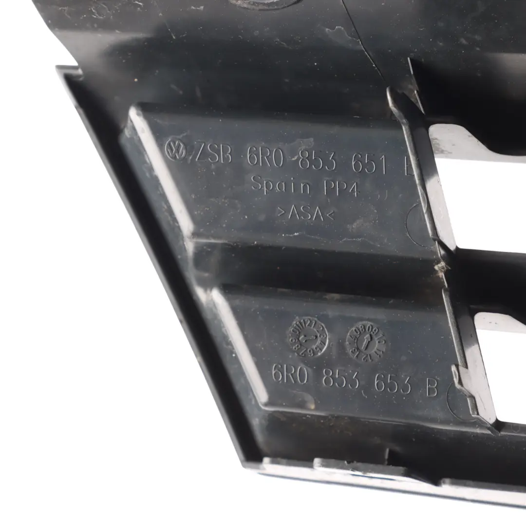 Front Bumper Grille Panel Emblem to VW Volkswagen Polo 6R with Part number 6R0853651B VW Volkswagen Polo 6R Front Bumper Grille Panel Emblem - SKU 6R0853651B - Part number 6R0853651B