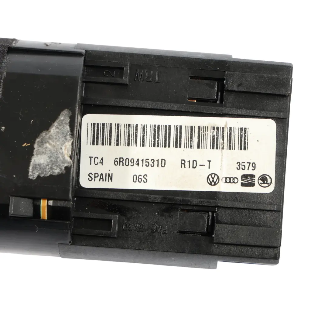 Volkswagen Polo Mk5 V Faro Antiniebla Panel Control Interruptor Luz - SKU 6R0941531D - Número de pieza 6R0941531D