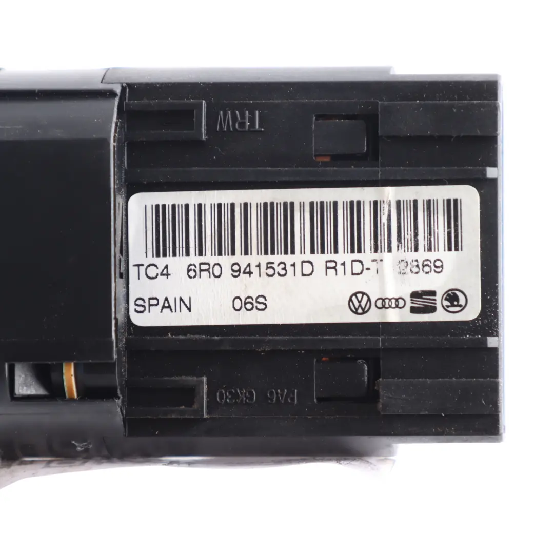 Volkswagen Polo Mk5 V Faro Antiniebla Panel Control Interruptor Luz - SKU 6R0941531D - Número de pieza 6R0941531D