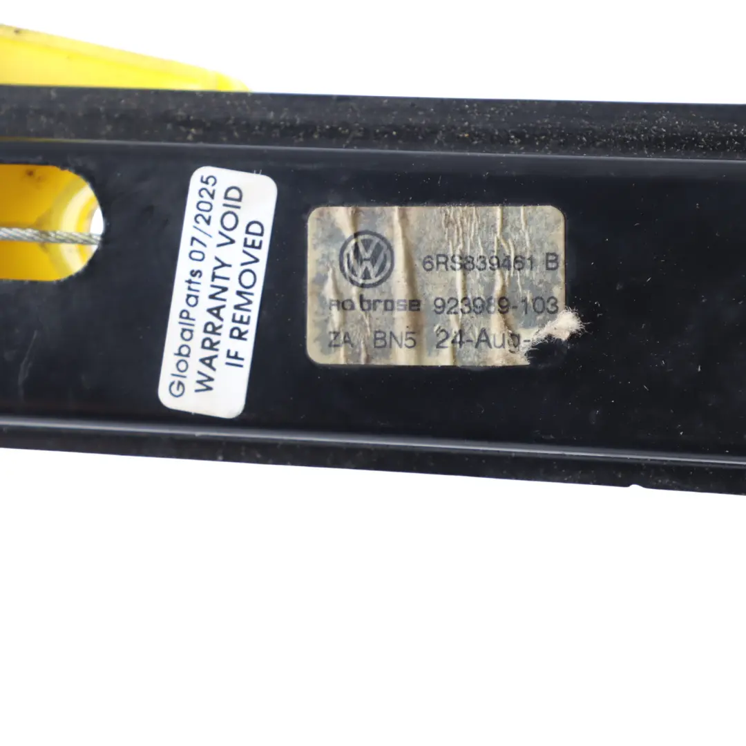 Volkswagen Polo Mk5 6R Door Window Regulator Lifter Rear Left N/S 6RS839461B - SKU 6R4839461B - Part number 6R4839461B