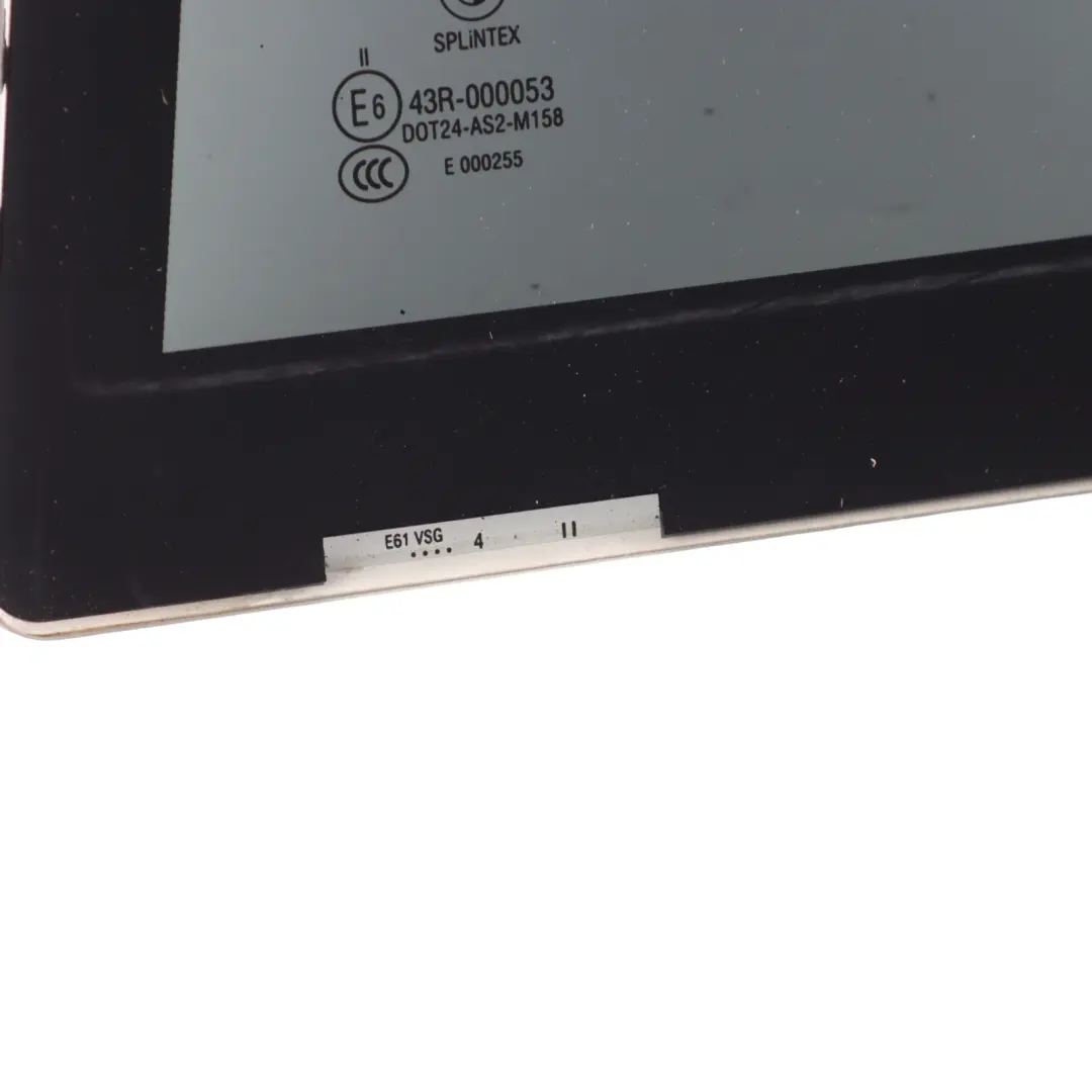 Fixed Door Window Green Glass Laminated IR AS2 Rear Left N/S to BMW E61 with Part number 7067097 BMW E61 Fixed Door Window Green Glass Laminated IR AS2 Rear Left N/S - SKU 7067097 - Part number 7067097