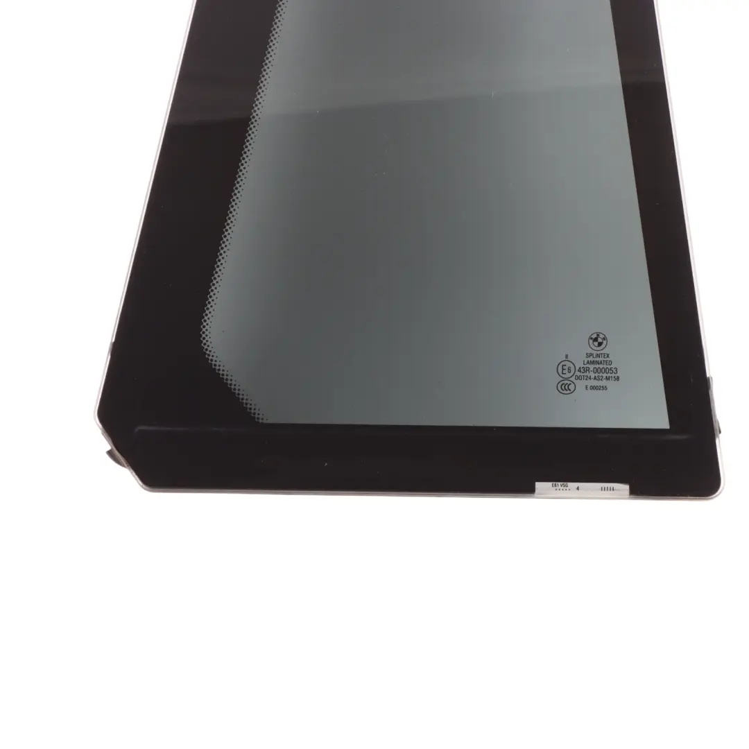 Fixed Door Window Green Glass Laminated IR AS2 Rear Right O/S to BMW E61 with Part number 7067098 BMW E61 Fixed Door Window Green Glass Laminated IR AS2 Rear Right O/S - SKU 7067098 - Part number 7067098