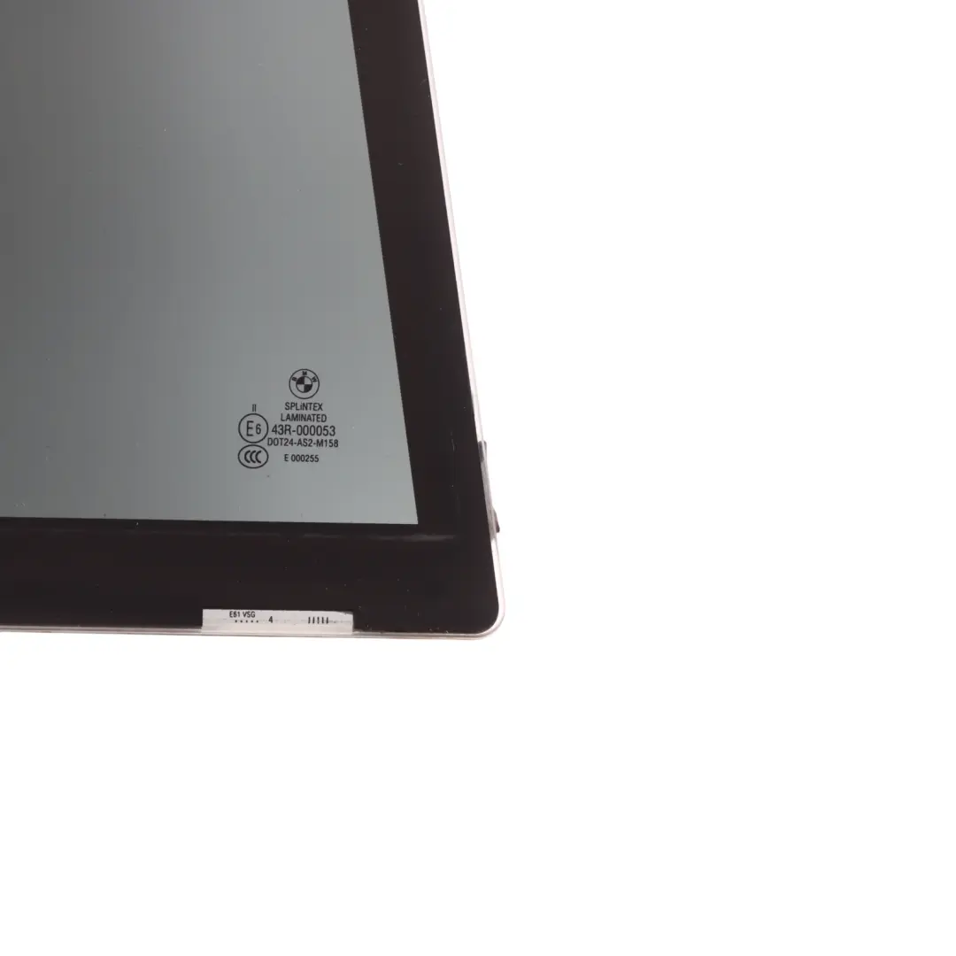 Fixed Door Window Green Glass Laminated IR AS2 Rear Right O/S to BMW E61 with Part number 7067098 BMW E61 Fixed Door Window Green Glass Laminated IR AS2 Rear Right O/S - SKU 7067098 - Part number 7067098