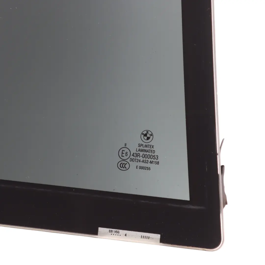 Fixed Door Window Green Glass Laminated IR AS2 Rear Right O/S to BMW E61 with Part number 7067098 BMW E61 Fixed Door Window Green Glass Laminated IR AS2 Rear Right O/S - SKU 7067098 - Part number 7067098