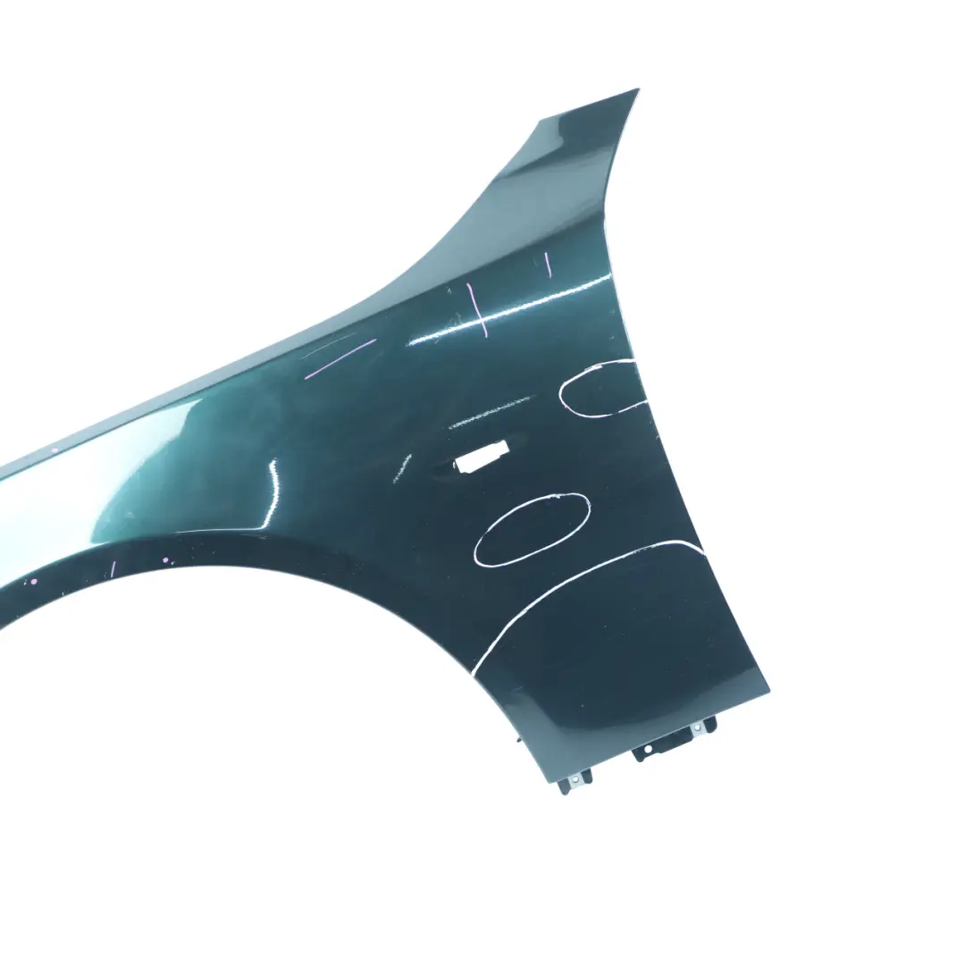 Front Left N/S Wing Fender Side Panel Tiefgruen Deep Green - A43 to BMW E60 E61 with Part number 7111429 BMW E60 E61 Front Left N/S Wing Fender Side Panel Tiefgruen Deep Green - A43 - SKU 7111429-TG - Part number 7111429