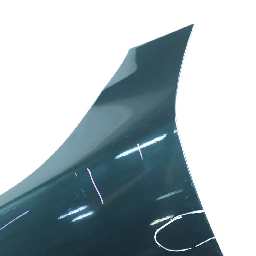 Front Left N/S Wing Fender Side Panel Tiefgruen Deep Green - A43 to BMW E60 E61 with Part number 7111429 BMW E60 E61 Front Left N/S Wing Fender Side Panel Tiefgruen Deep Green - A43 - SKU 7111429-TG - Part number 7111429