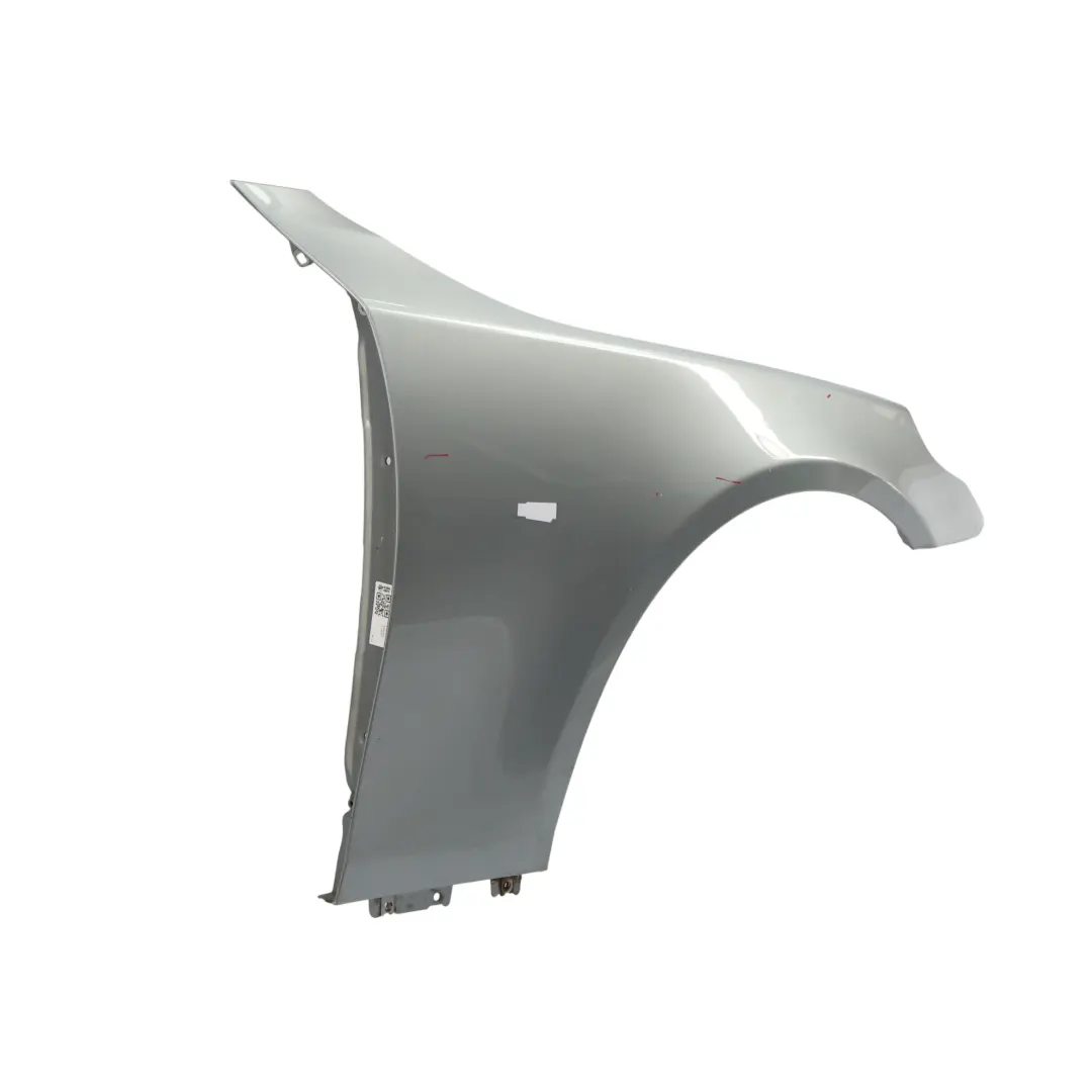 BMW E60 Guardabarros Delantero Derecho Panel Lateral Silbergrau Gris Plata A08 - SKU 7111430-SBG1 - Número de pieza 7111430