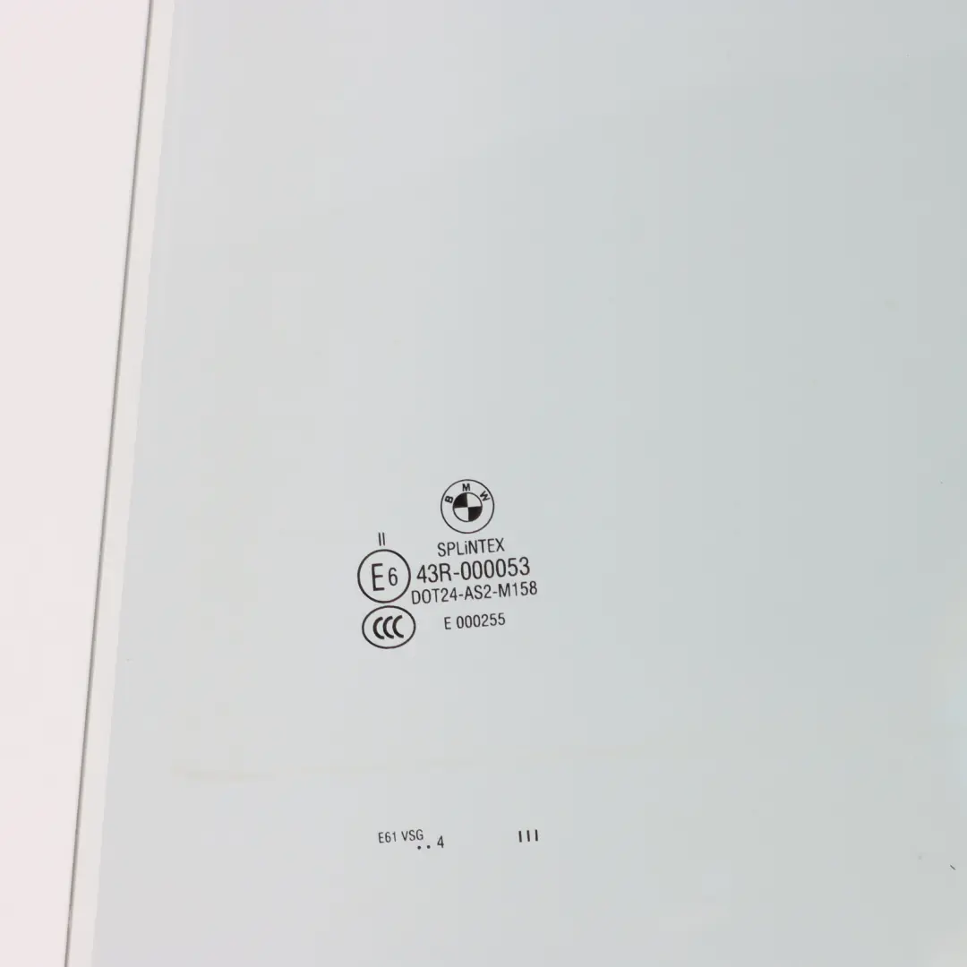 BMW E61 Window Glass Side Door Glazing Green AS2 Rear Left N/S - SKU 7132397 - Part number 7132397