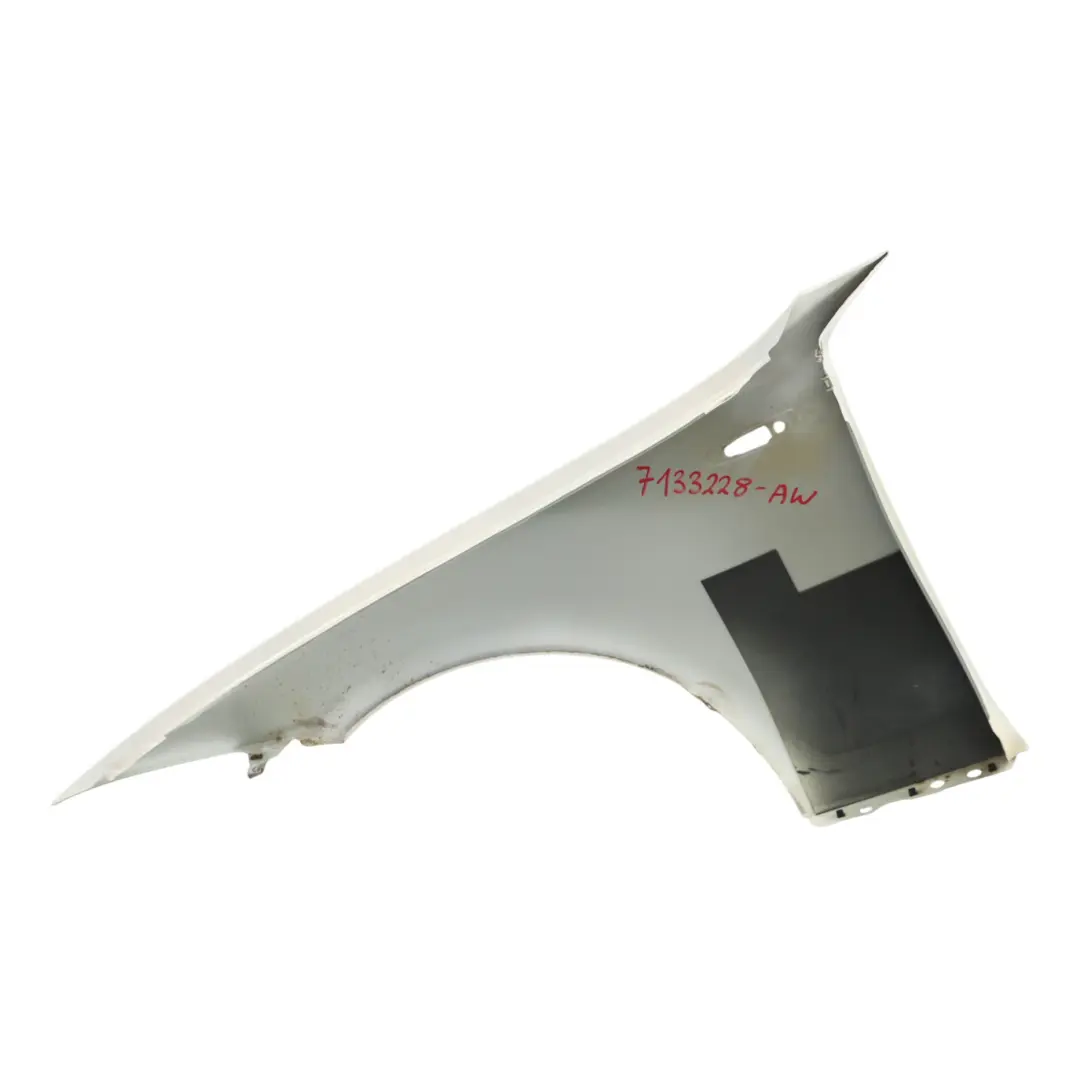 BMW E81 E87 Side Panel Wing Fender Front Right O/S Alpinweiss 3 White - 300 - SKU 7133228-AW - Part number 7133228