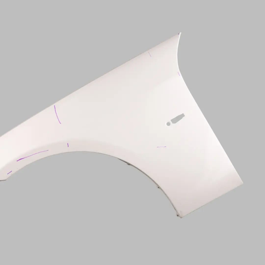 Side Panel Fender Wing Front Left N/S Alpinweiss White - 300 to BMW E90 E91 with Part number 7135679 BMW E90 E91 Side Panel Fender Wing Front Left N/S Alpinweiss White - 300 - SKU 7135679-AW - Part number 7135679