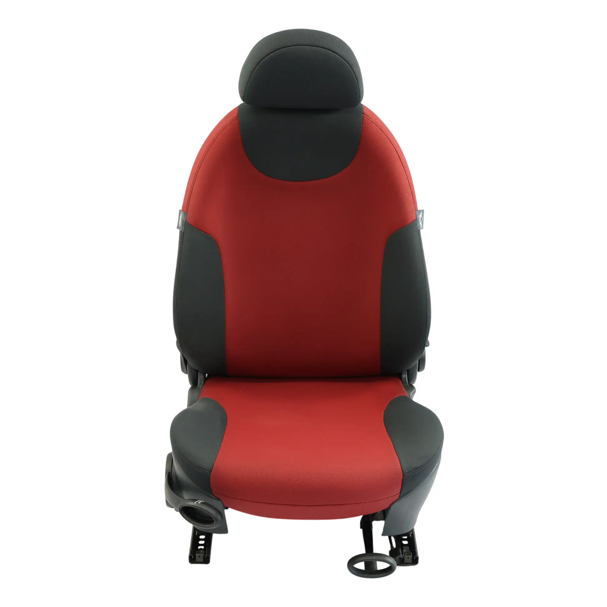 Mini Cooper One R50 Front Cloth Fabric Seat Molette Tartan Red Right O/S