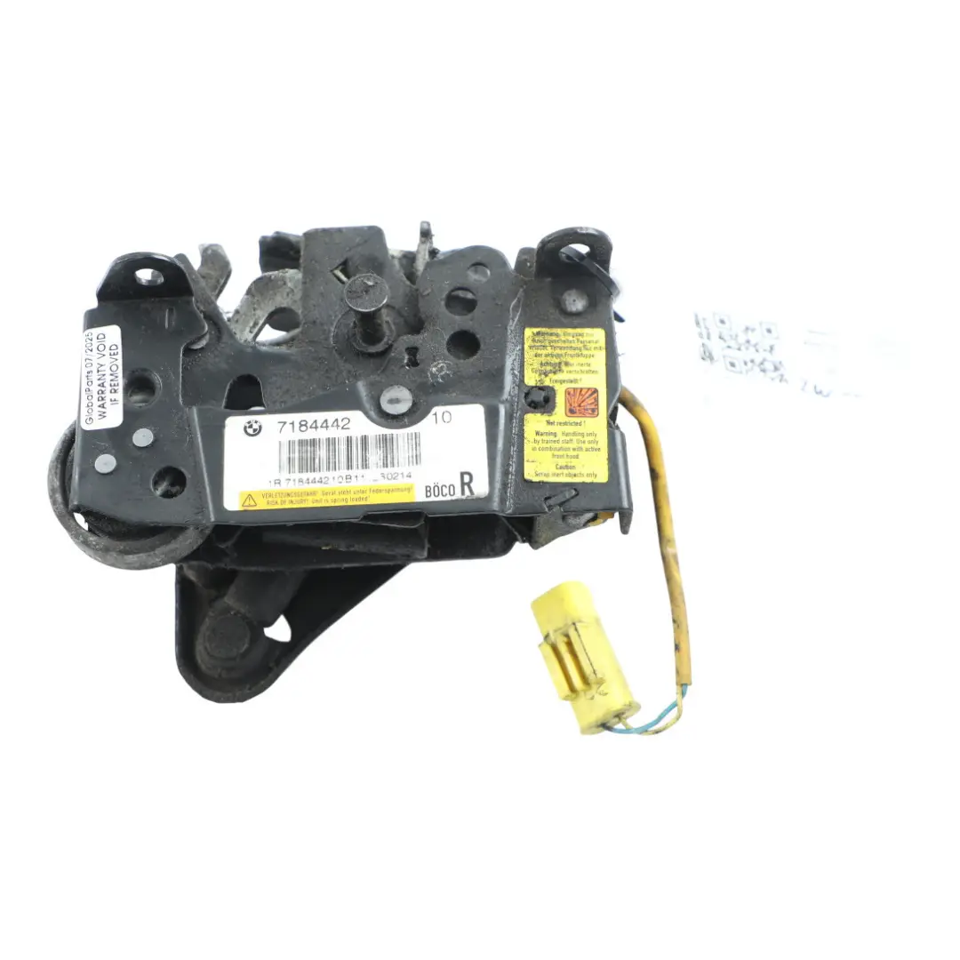 Hauben Schloss BMW F10 F11 Schließen Vorderseite System Rechts für Motor mit Teilenummer 7184442 Motor Hauben Schloss BMW F10 F11 Schließen Vorderseite System Rechts - SKU 7184442-2 - Teilenummer 7184442