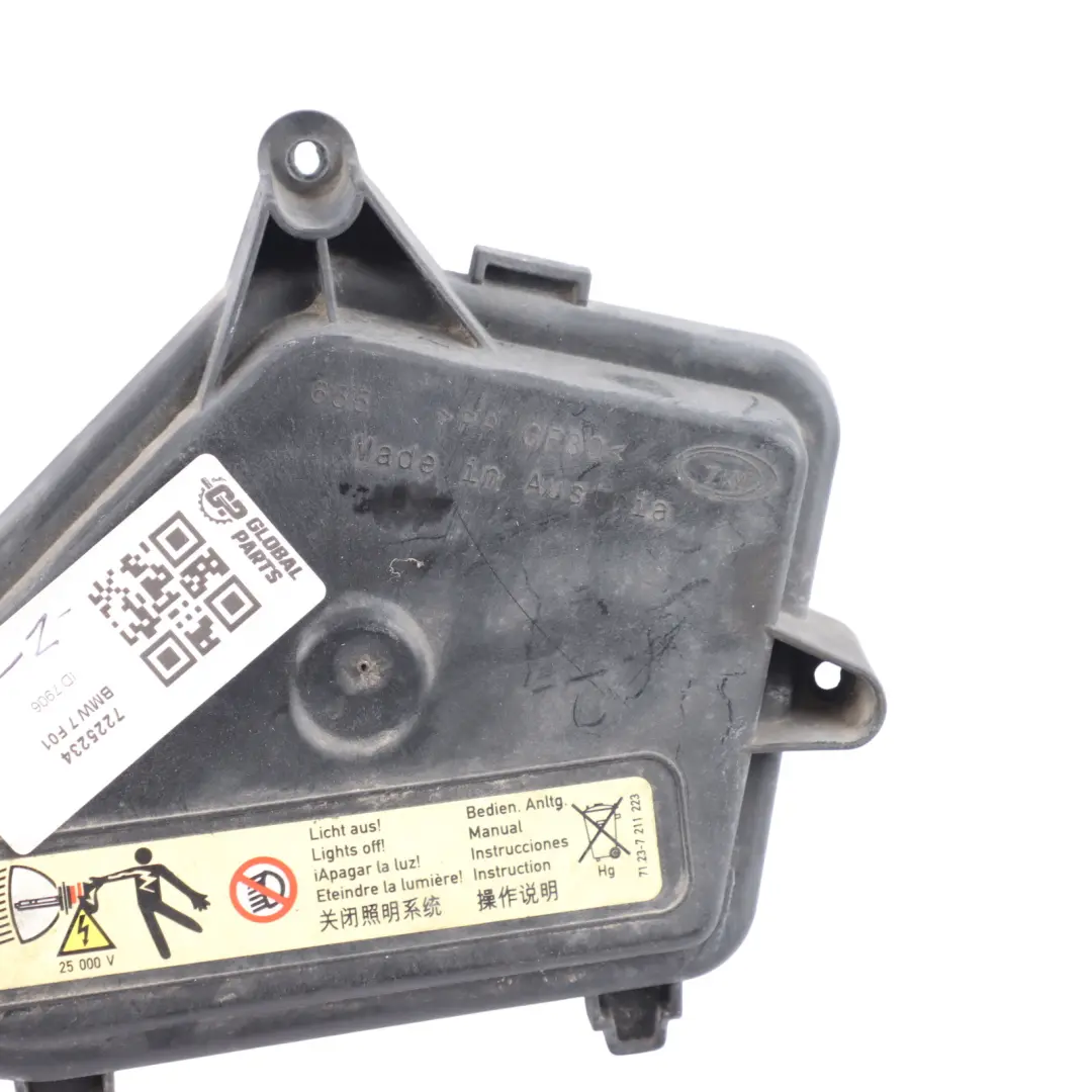 BMW F01 F02 F03 Headlight Head Lamp Cover Cap Front Right O/S - SKU 7225234 - Part number 7225234