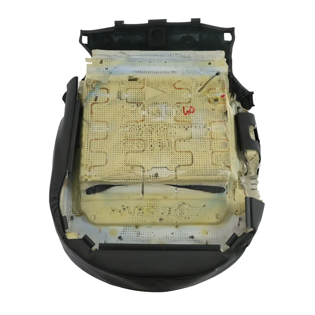 Mini Cooper R55 R56 R57 R58 Front Right Seat O/S Cover Black Leather Punch - SKU 7229558-3 - Part number 7229558