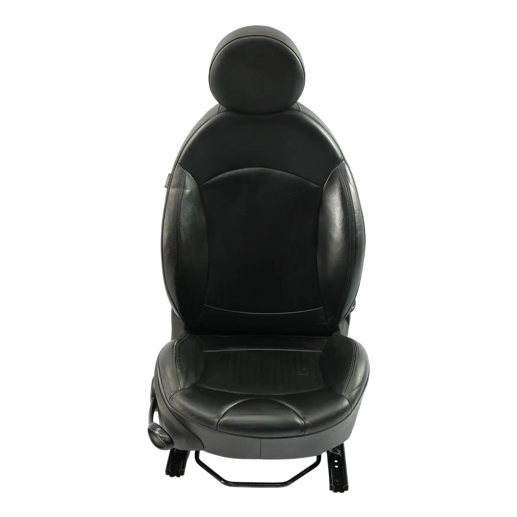 MINI Cooper R55 R56 R57 Sport Carbon Black Leather Front Right O/S Seat Side