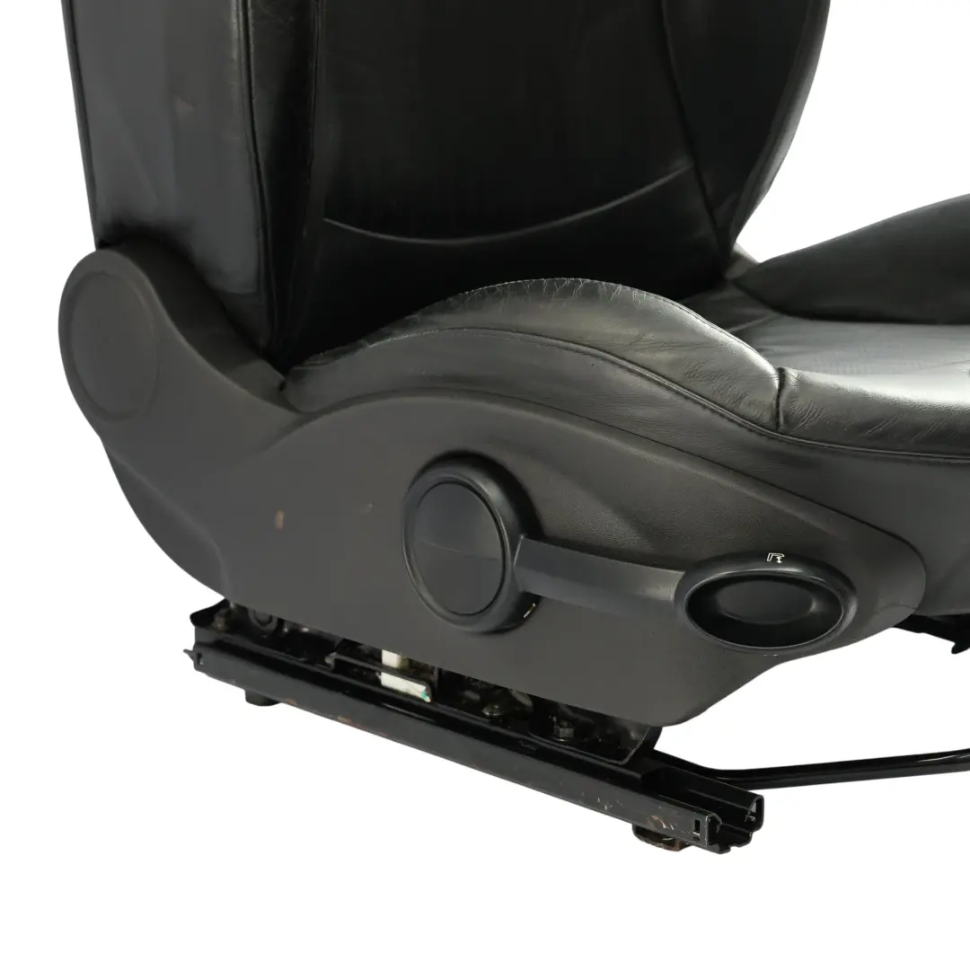 Carbon Black Leather Front Right O/S Seat Side to MINI Cooper R55 R56 R57 Sport with Part number 7229558 MINI Cooper R55 R56 R57 Sport Carbon Black Leather Front Right O/S Seat Side - SKU 7229558 - Part number 7229558