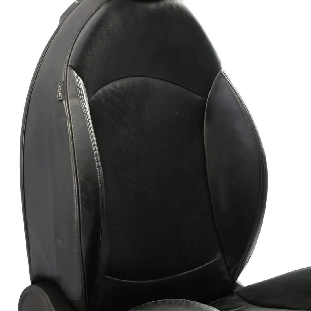 Carbon Black Leather Front Right O/S Seat Side to MINI Cooper R55 R56 R57 Sport with Part number 7229558 MINI Cooper R55 R56 R57 Sport Carbon Black Leather Front Right O/S Seat Side - SKU 7229558 - Part number 7229558
