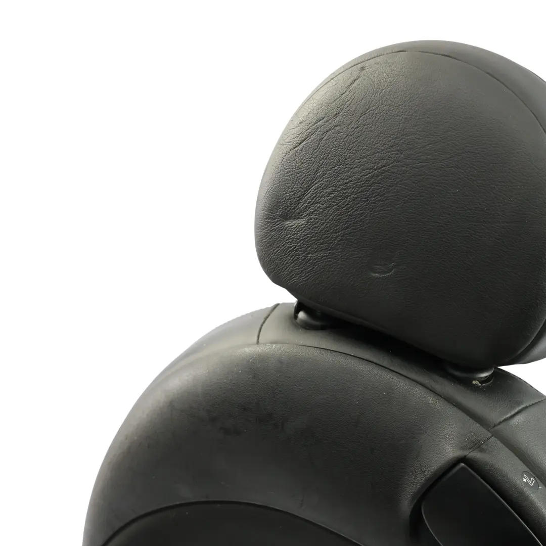 Carbon Black Leather Front Right O/S Seat Side to MINI Cooper R55 R56 R57 Sport with Part number 7229558 MINI Cooper R55 R56 R57 Sport Carbon Black Leather Front Right O/S Seat Side - SKU 7229558 - Part number 7229558