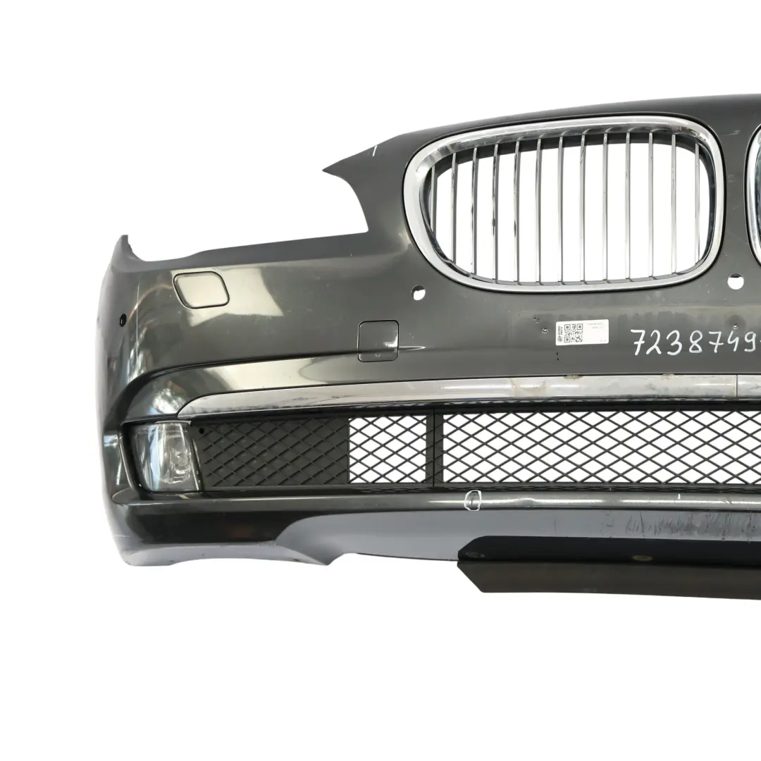 BMW F01 F02 Front Bumper Trim Panel Sophistograu Grey Metallic - A90 - SKU 7238749-SOP - Part number 7238749