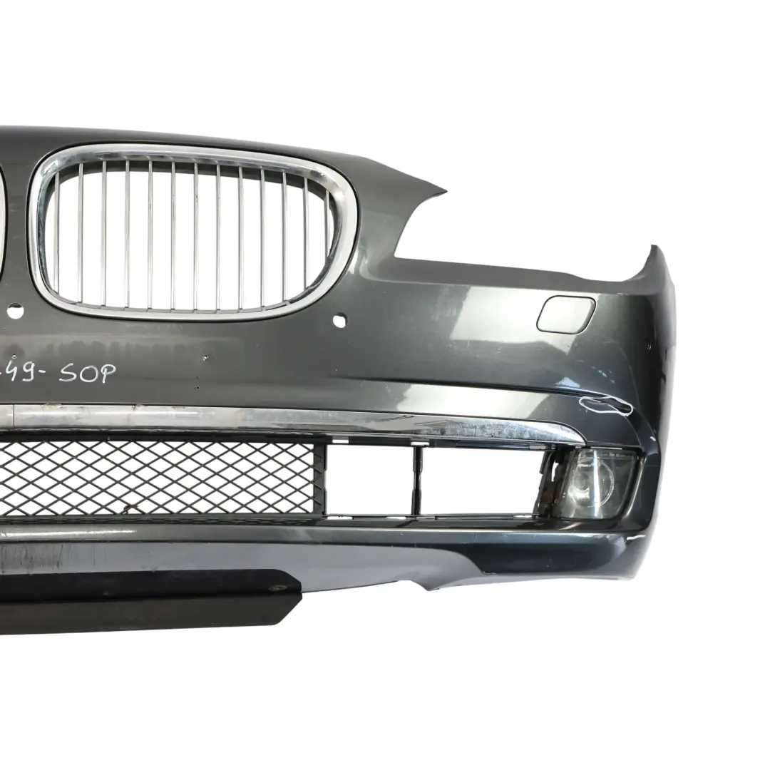 BMW F01 F02 Front Bumper Trim Panel Sophistograu Grey Metallic - A90 - SKU 7238749-SOP - Part number 7238749