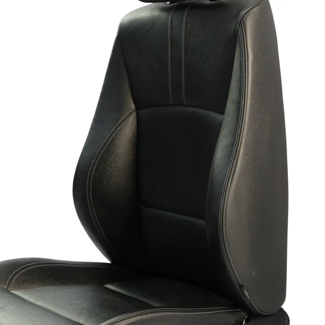  Front Sport Seat BMW X3 F25 X4 F26 Left N/S Heated Leather Nevada Black - SKU 7255677-4 - Part number 7255677