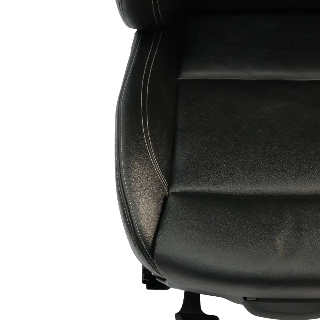  Front Sport Seat BMW X3 F25 X4 F26 Left N/S Heated Leather Nevada Black - SKU 7255677-4 - Part number 7255677