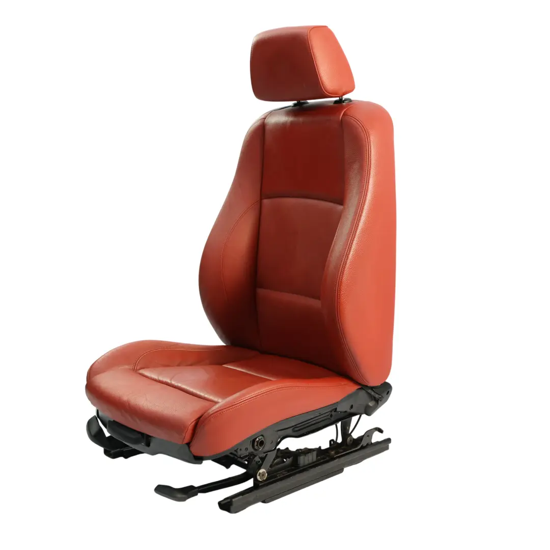 BMW E82 Fotel Grzany M-Sport Prawy Przód Skóra Boston Korall Czerwony - SKU 7257466-1 - Numer Części 7257466