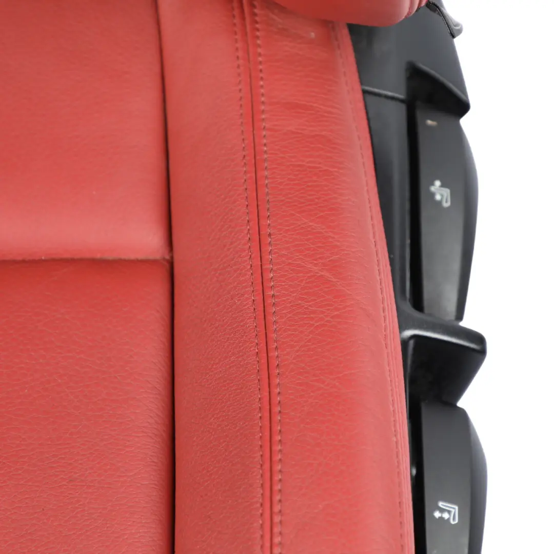 BMW E88 Cabrio M Sport Sportsitz Vorne Links Sitz Rot Boston Leder Heizung - SKU 7257495-2 - Teilenummer 7257495