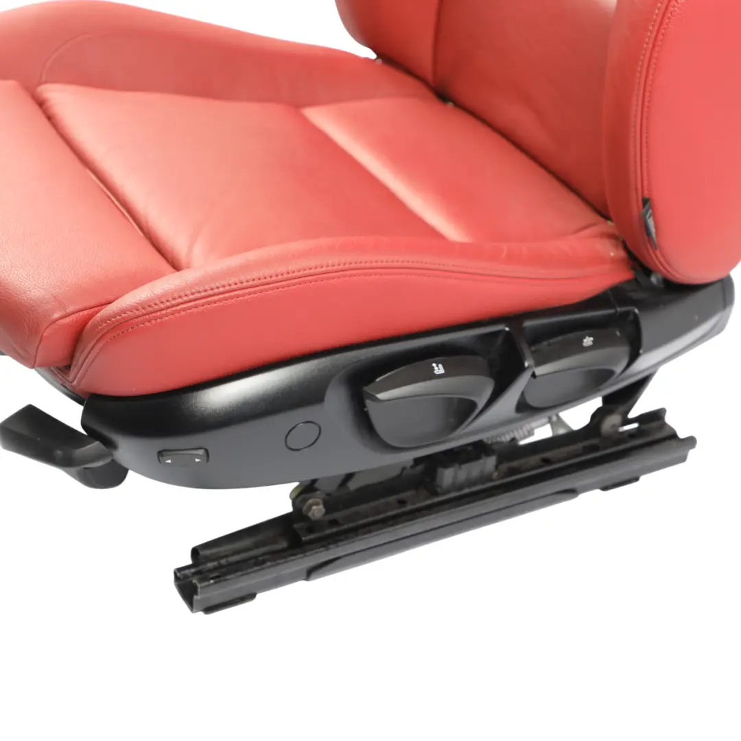 BMW E88 Cabrio M Sport Sportsitz Vorne Links Sitz Rot Boston Leder Heizung - SKU 7257495-2 - Teilenummer 7257495