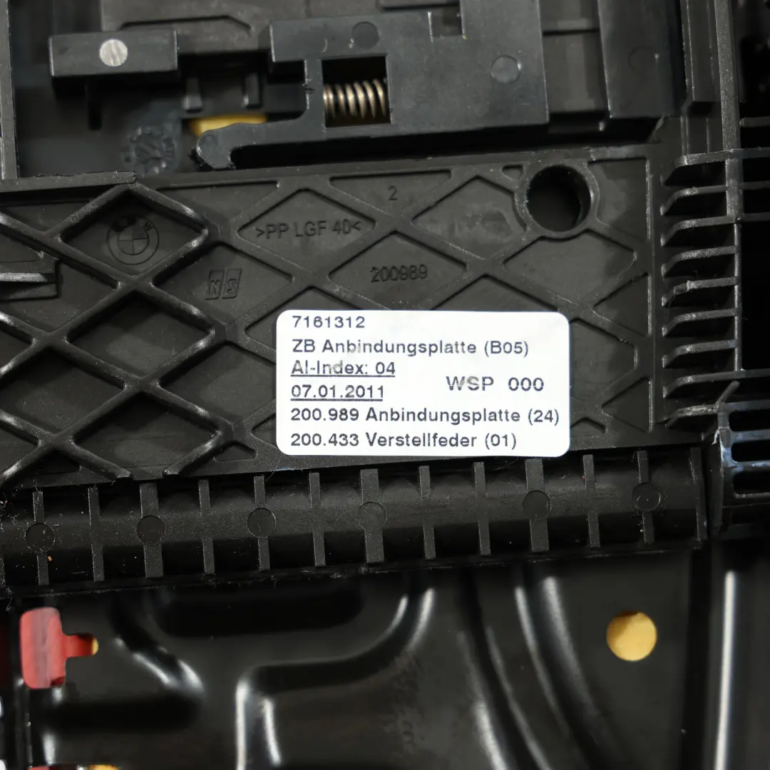  Oberschenkelstütze Träger BMW E81 E82 Beheizter Sportsitz Vorne Leder Korallrot - SKU 7257505-1 - Teilenummer 7257505