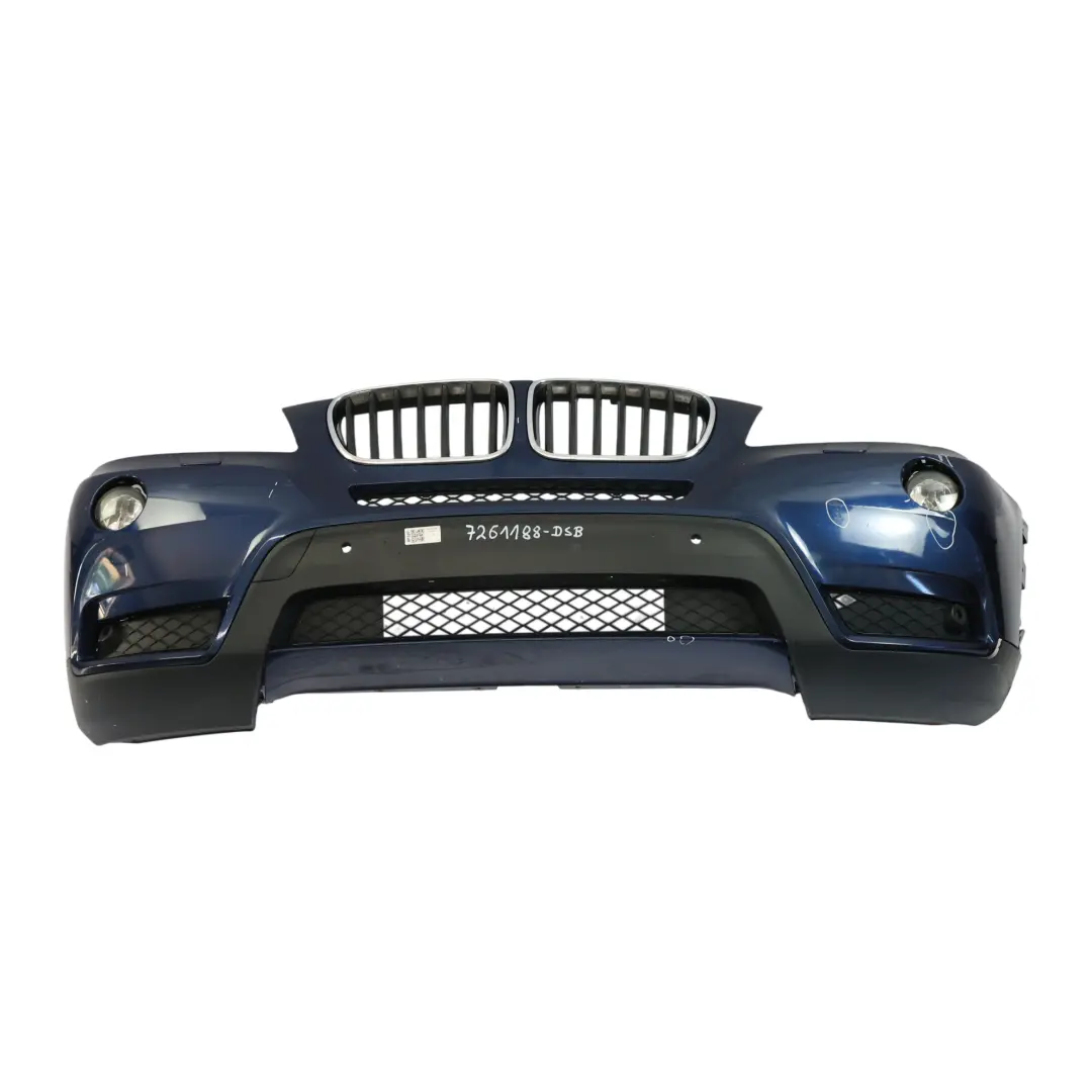 Front Bumper Trim Panel Covering Tiefseeblau Metallic - A76 to BMW X3 F25 with Part number 7261188 BMW X3 F25 Front Bumper Trim Panel Covering Tiefseeblau Metallic - A76 - SKU 7261188-DSB - Part number 7261188