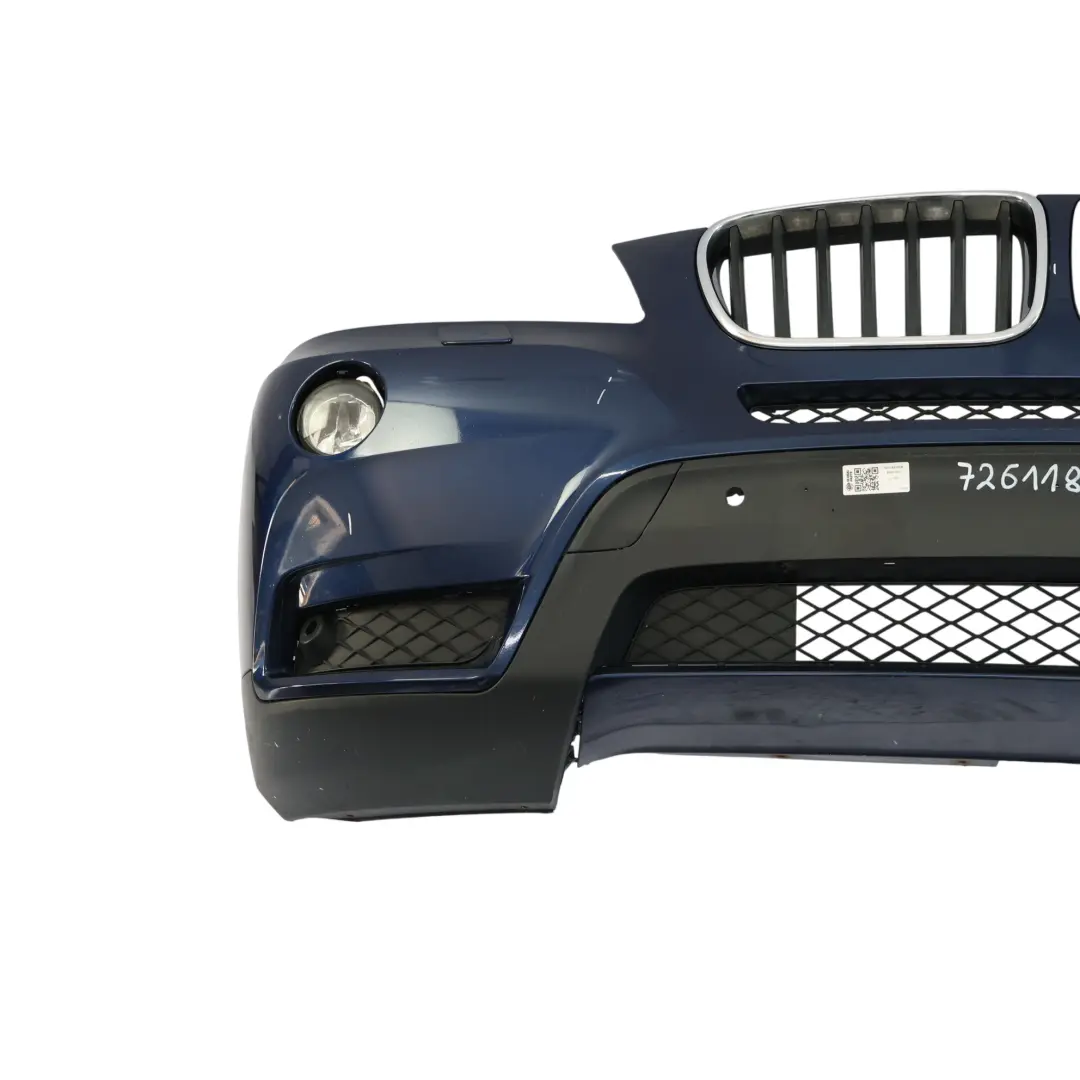 BMW X3 F25 Front Bumper Trim Panel Covering Tiefseeblau Metallic - A76 - SKU 7261188-DSB - Part number 7261188