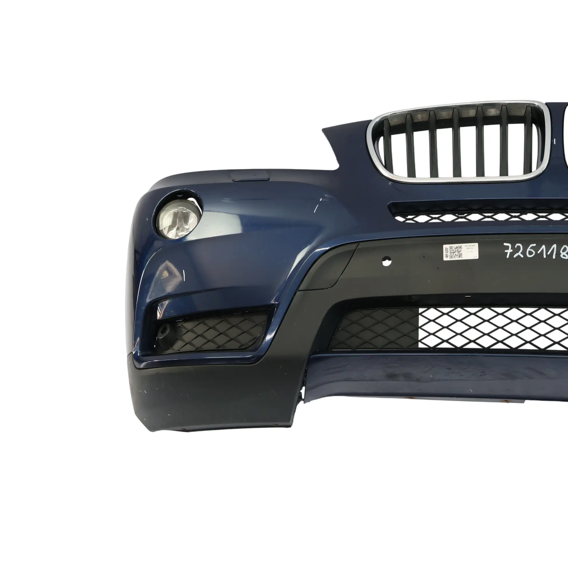 BMW X3 F25 Front Bumper Trim Panel Covering Tiefseeblau Metallic - A76