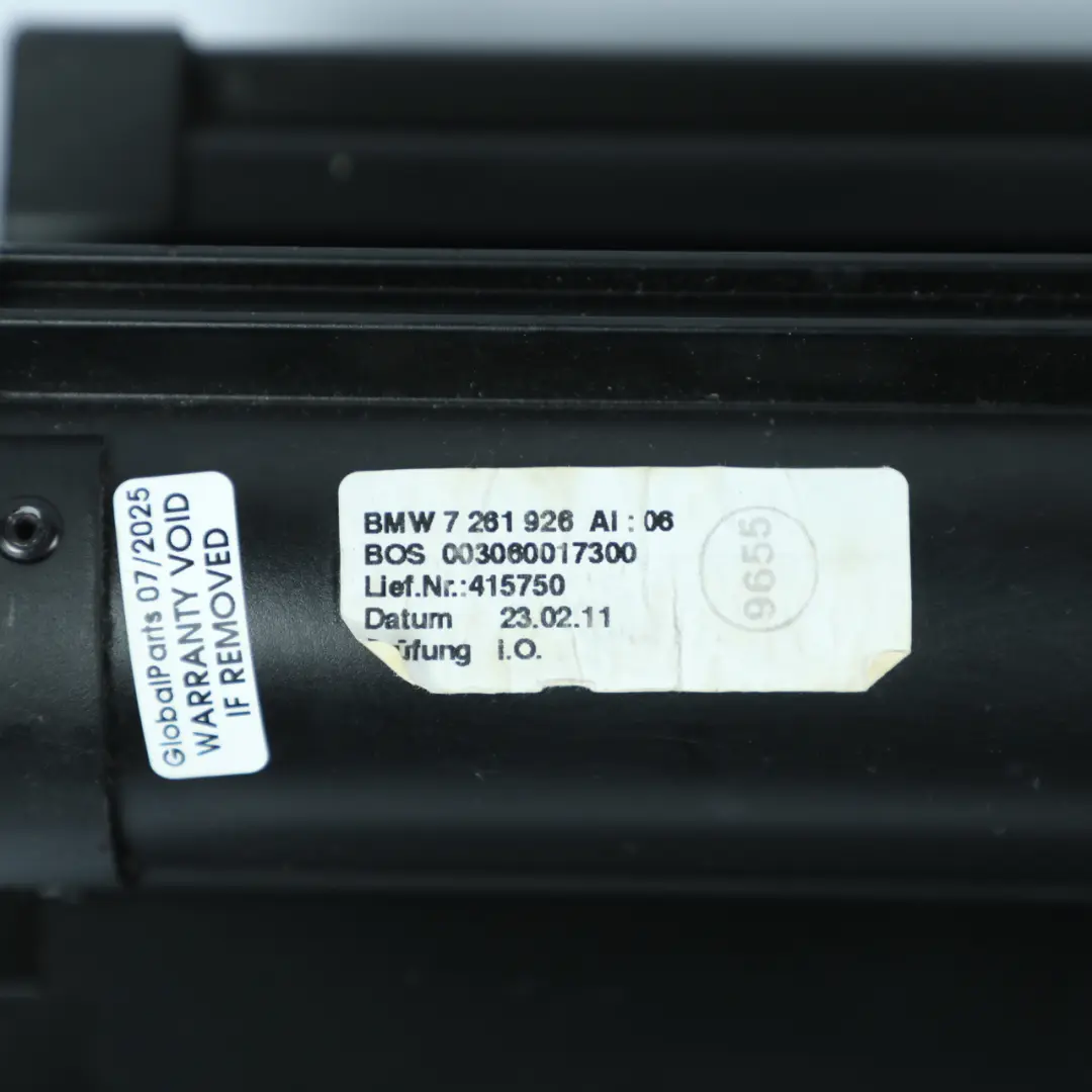 BMW E91 LCI Touring Combination Roller Blind Black Parcel Shelf Black - SKU 7261926-3 - Part number 7261926