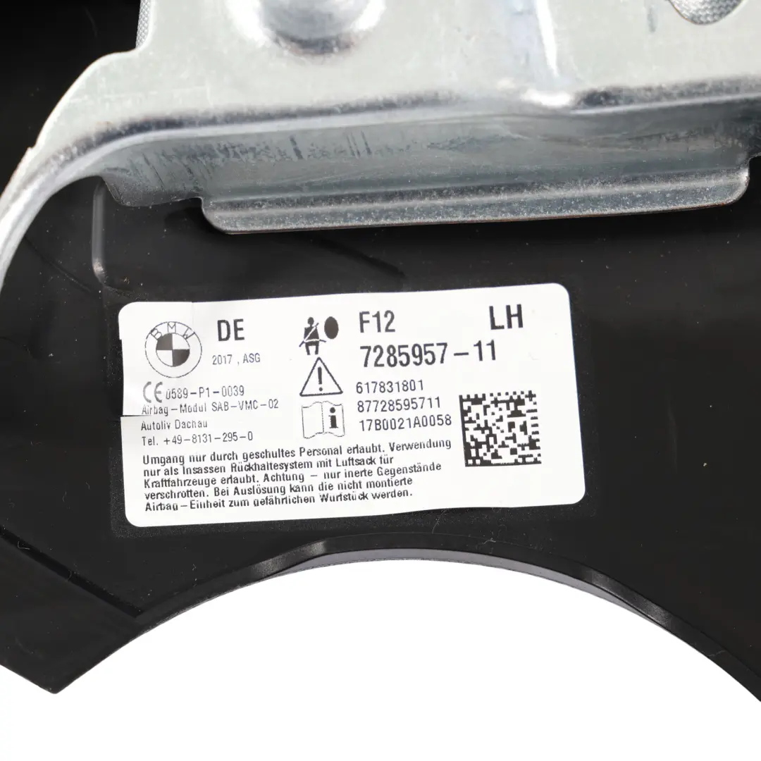 Module Unit Passenger Side to BMW F12 F33 F83 Seat Air with Part number 7285957 BMW F12 F33 F83 Seat Air Module Unit Passenger Side - SKU 7285957 - Part number 7285957