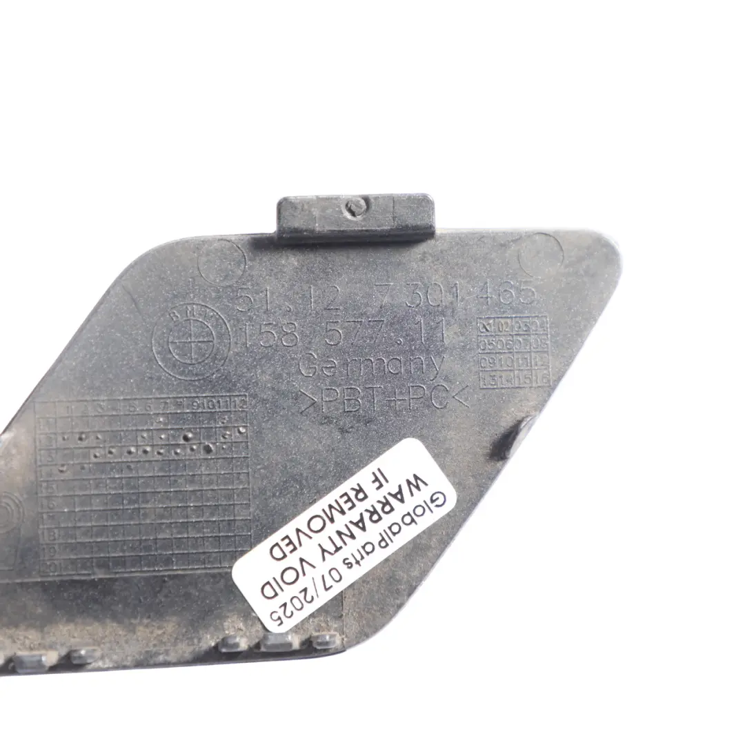 Bumper Cover Flap Towing Eye Glacier Silber Metallic - A83 to BMW F31 Rear with Part number 7312749 BMW F31 Rear Bumper Cover Flap Towing Eye Glacier Silber Metallic - A83 - SKU 7312749-GSB - Part number 7312749